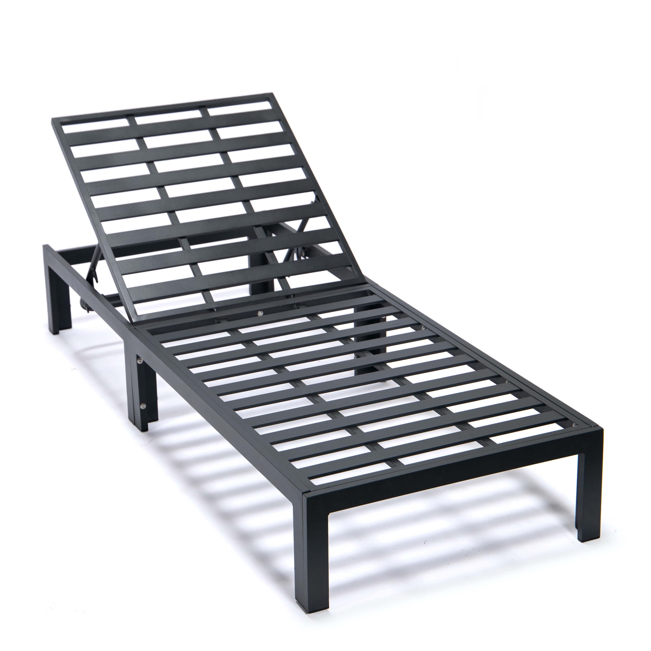 Chelsea Modern Aluminum Outdoor Chaise Lounge with Cushions