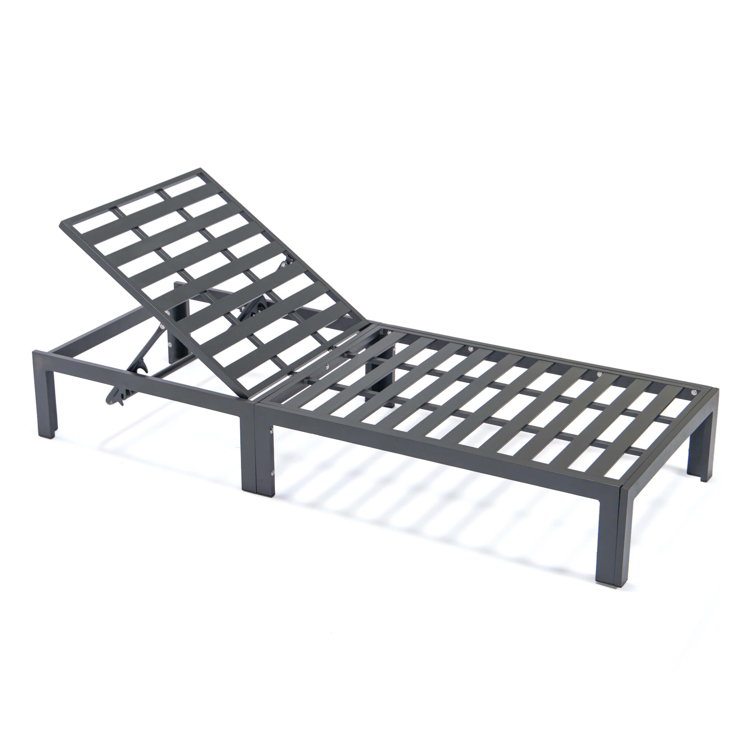 Chelsea Modern Aluminum Outdoor Chaise Lounge with Cushions