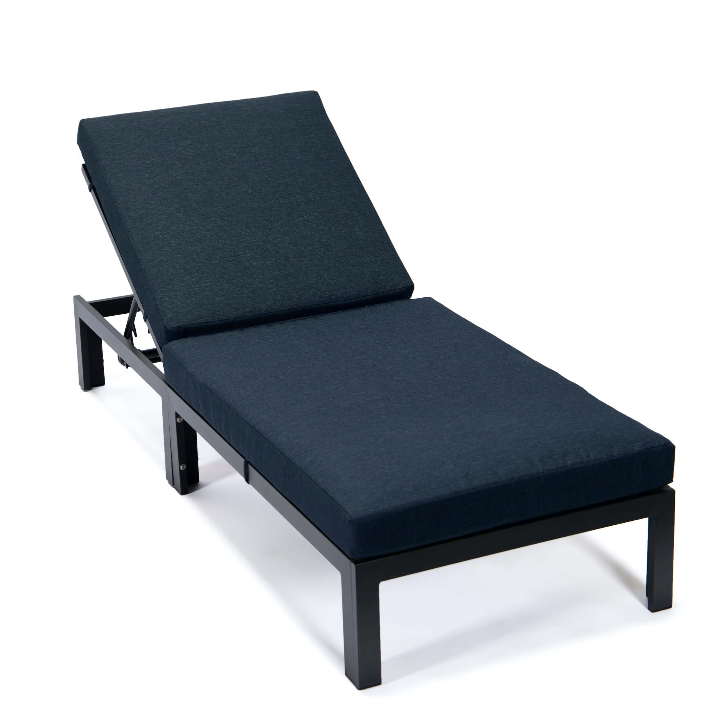 Chelsea Modern Aluminum Outdoor Chaise Lounge with Cushions