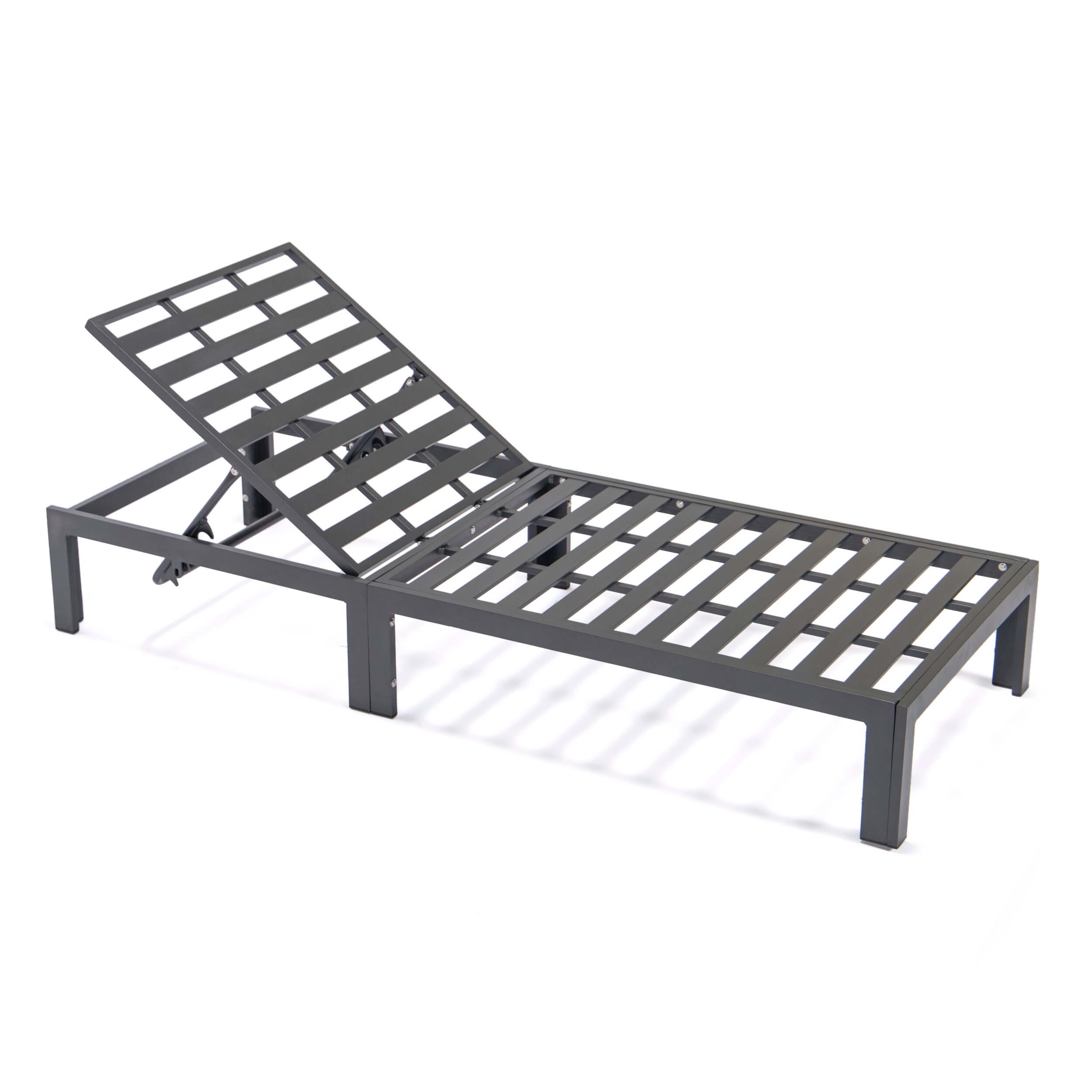 Chelsea Modern Aluminum Outdoor Chaise Lounge with Cushions