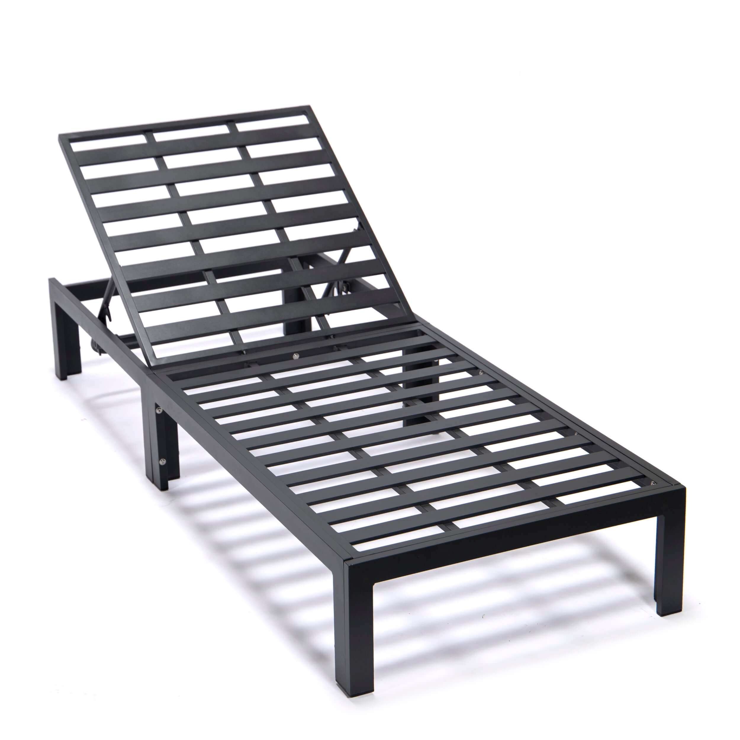 Chelsea Modern Aluminum Outdoor Chaise Lounge with Cushions
