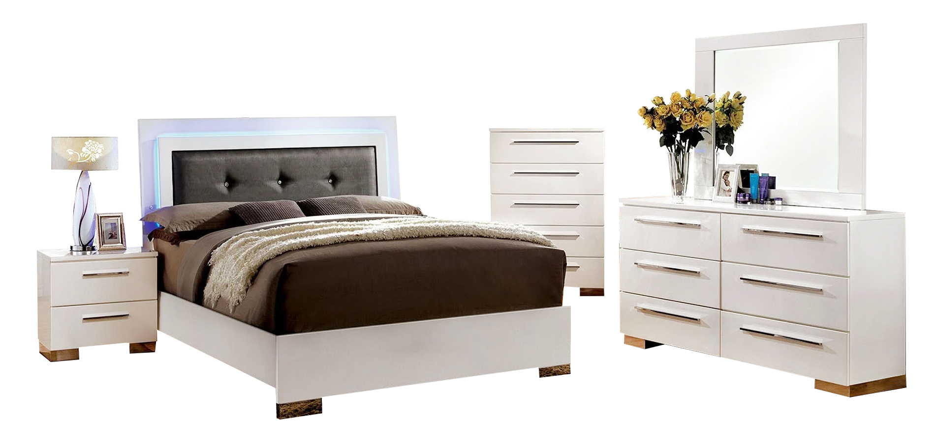HOMES Inside out Raina 2 Piece Modern Bed Set