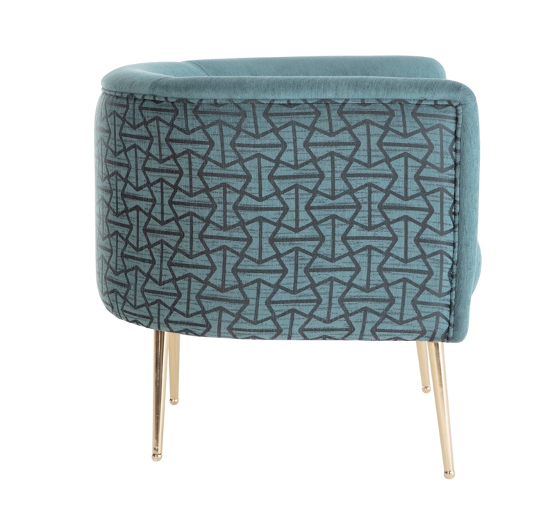 Cloak Fabric Accent Armchair