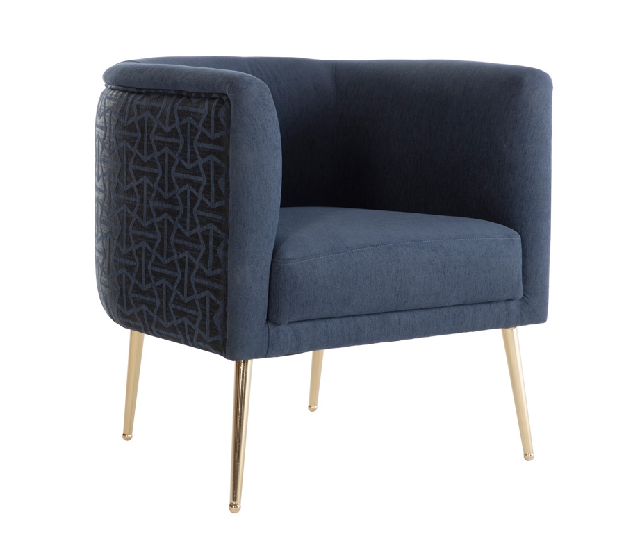 Cloak Fabric Accent Armchair