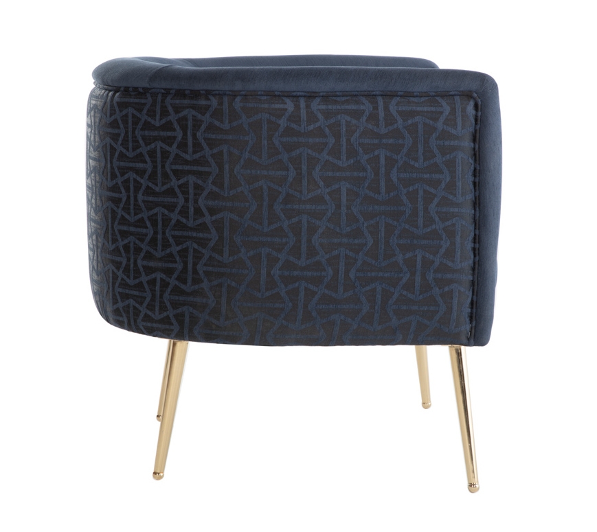 Cloak Fabric Accent Armchair