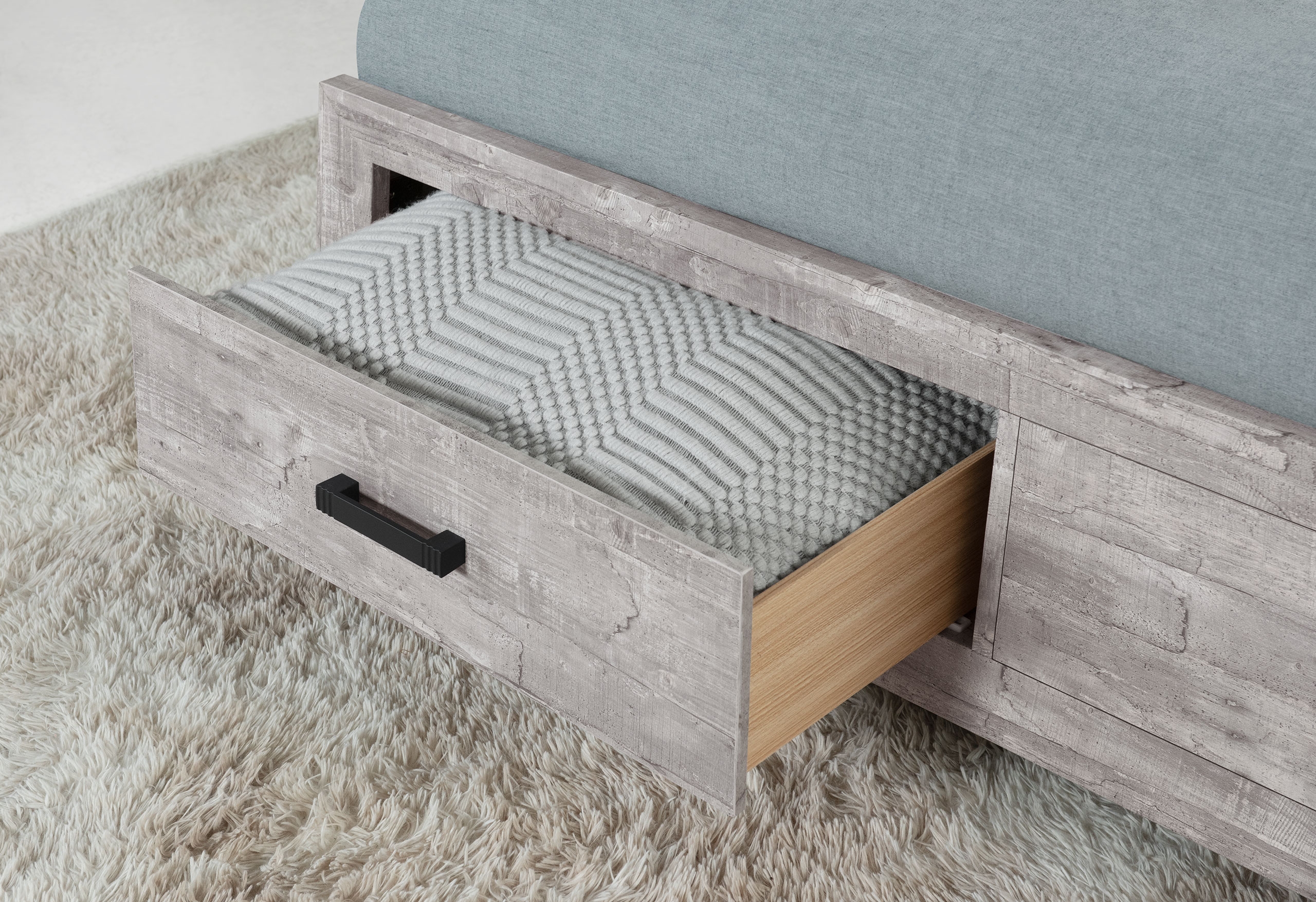 NOLAN GREY FULL BED