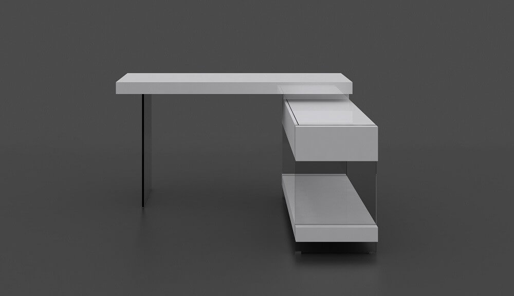 Cloud Modern Office Desk w/Storage Drawers