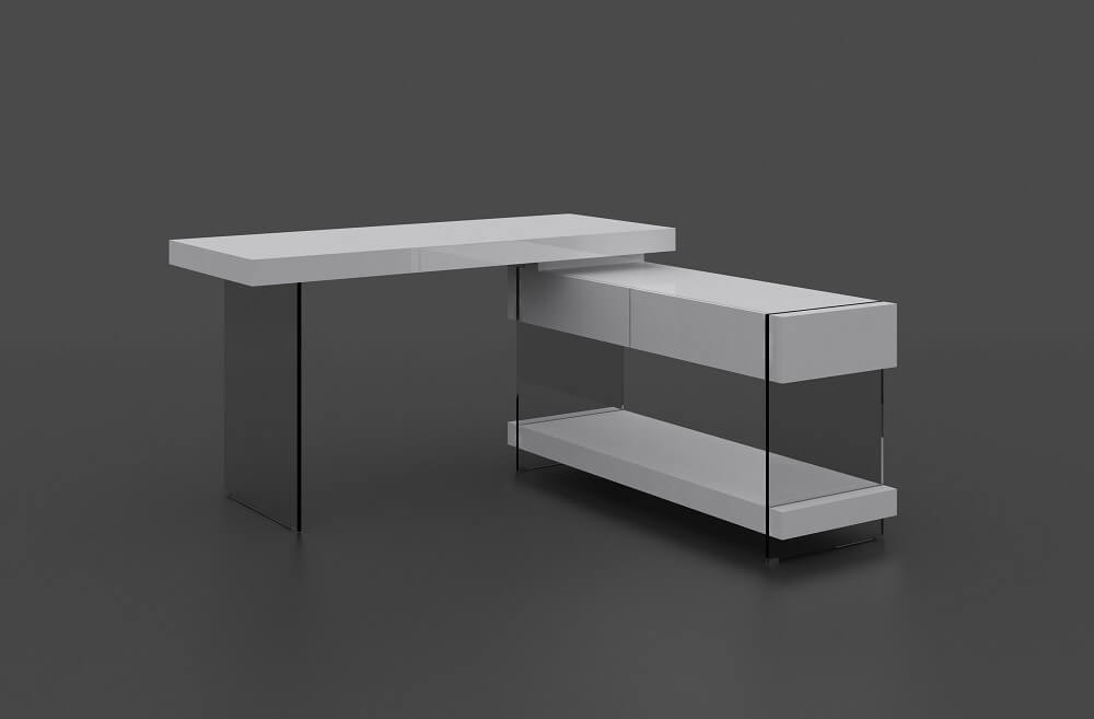 Cloud Modern Office Desk w/Storage Drawers