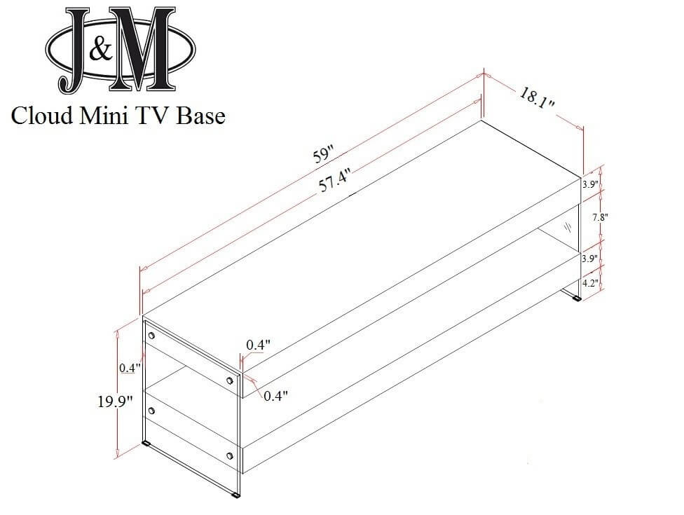 Cloud Modern Mini TV Base
