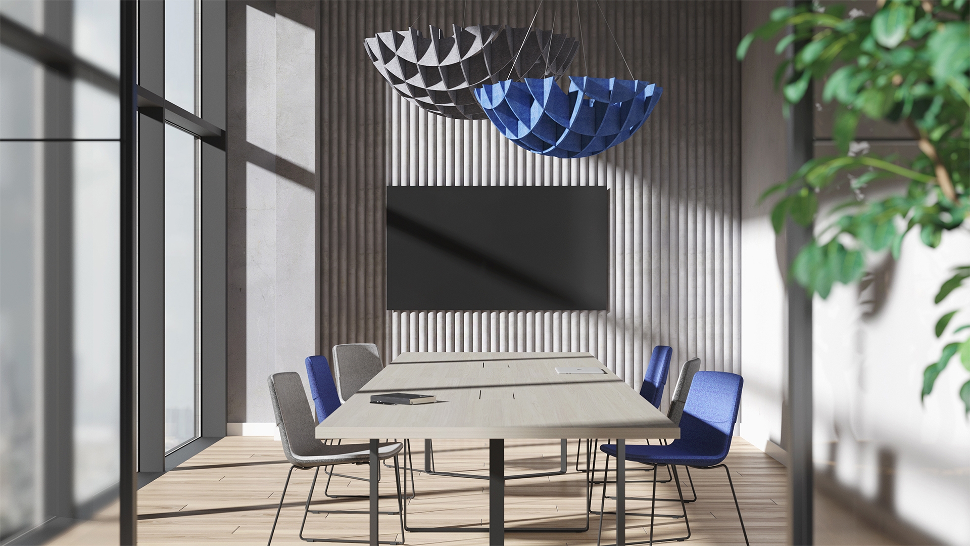 Acoustic Artwork Clouds Ceiling-mounted PET Shade