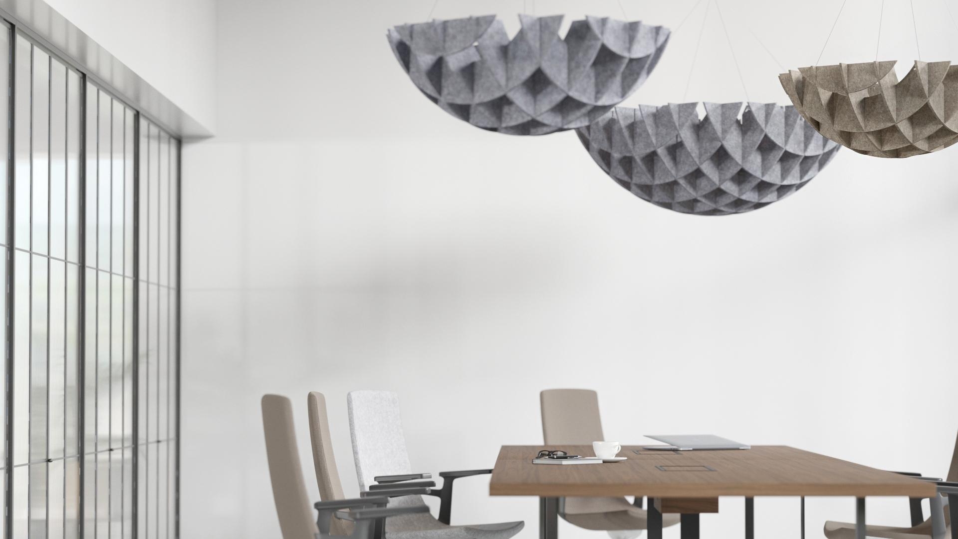 Acoustic Artwork Clouds Ceiling-mounted PET Shade