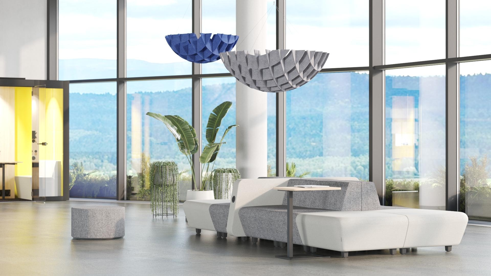 Acoustic Artwork Clouds Ceiling-mounted PET Shade
