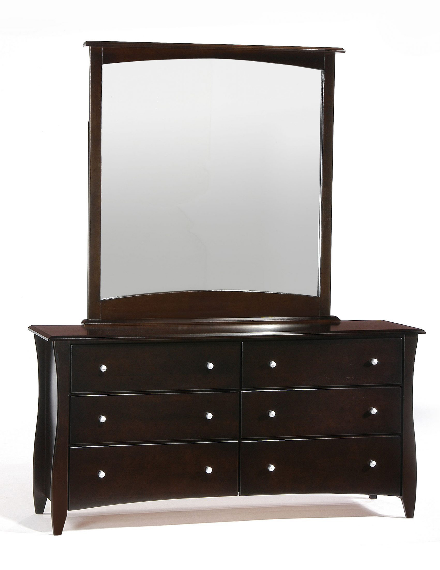 Clove Wood Double Dresser w/6 Drawers