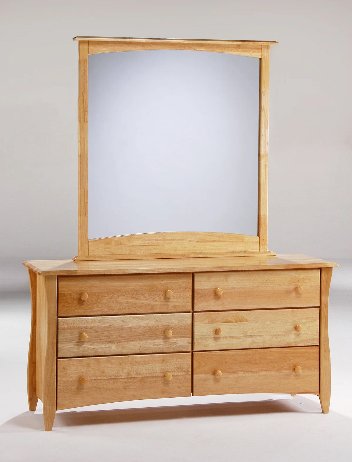 Clove Wood Double Dresser w/6 Drawers