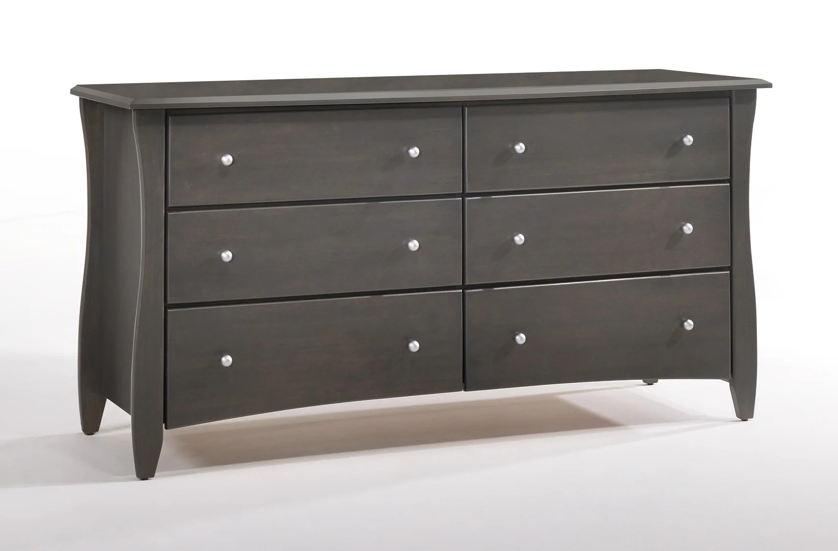 Clove Wood Double Dresser w/6 Drawers