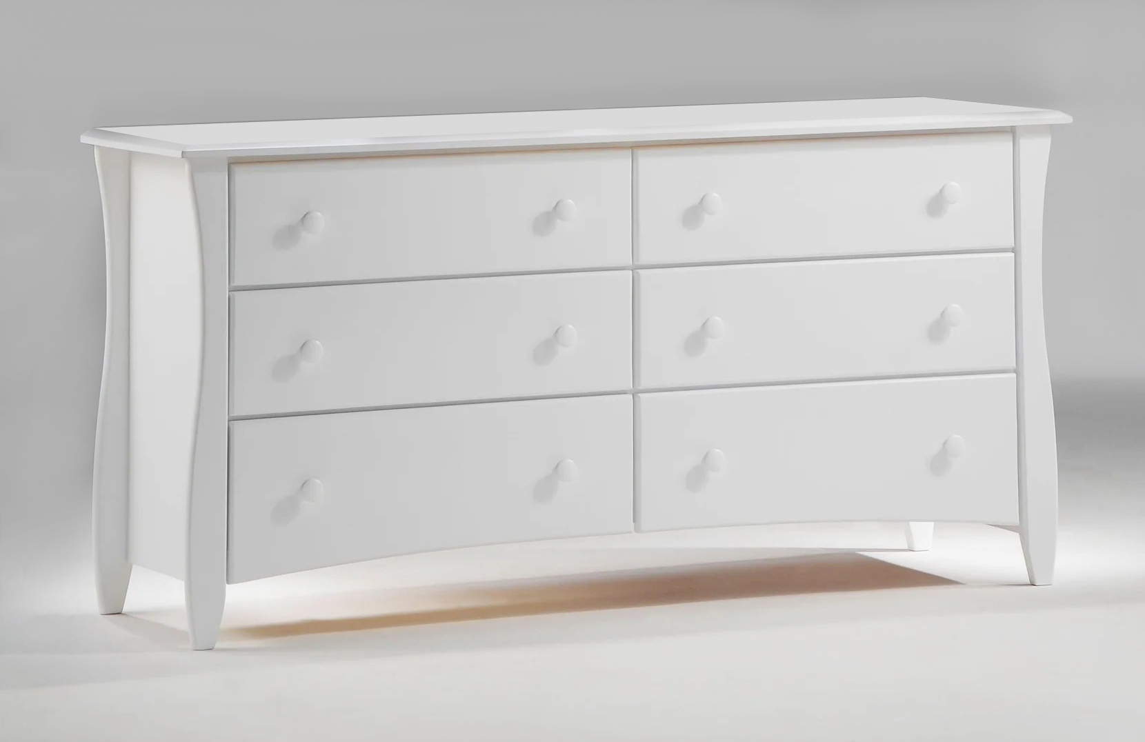 Clove Wood Double Dresser w/6 Drawers
