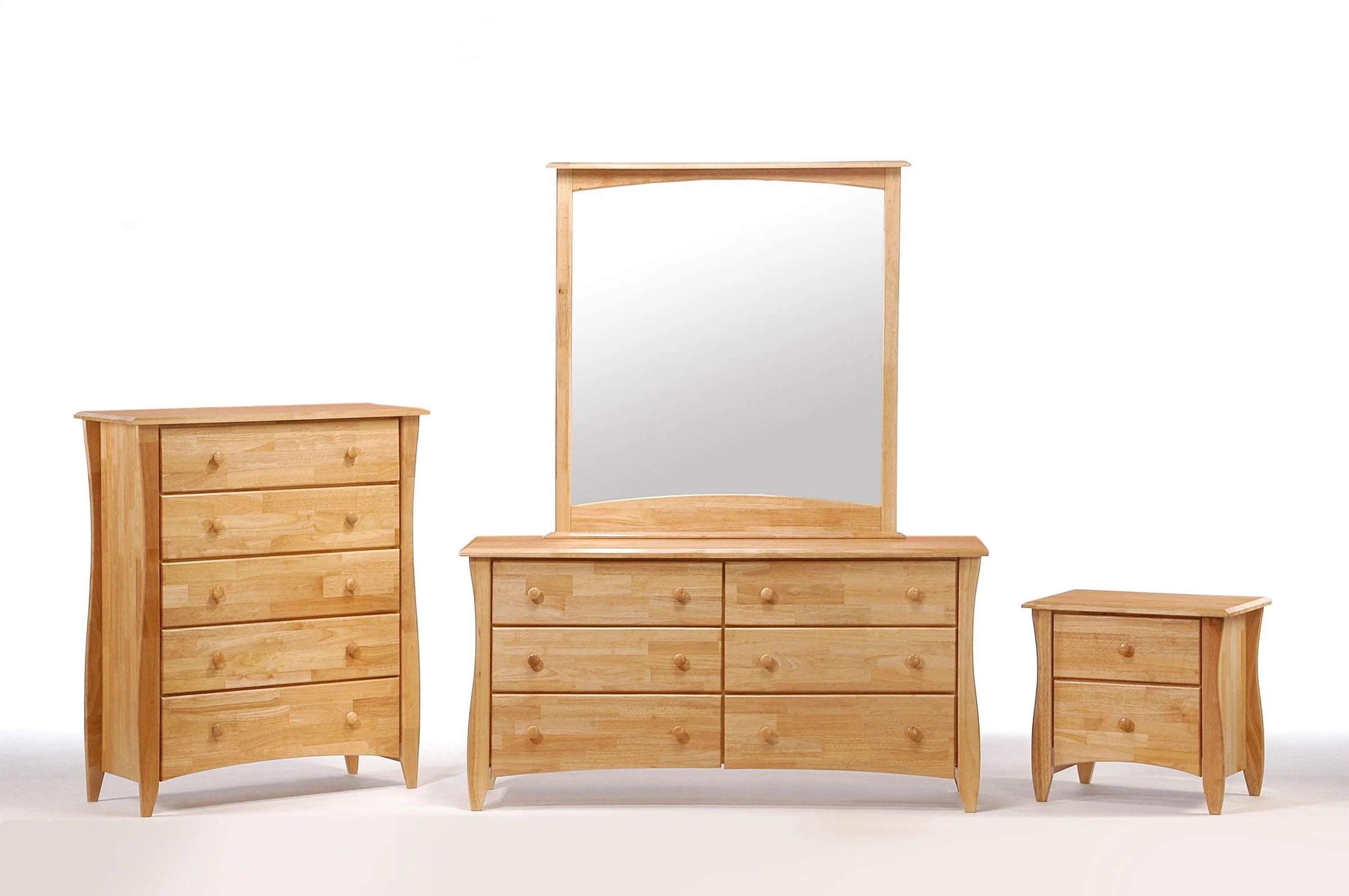 Clove Wood Double Dresser w/6 Drawers