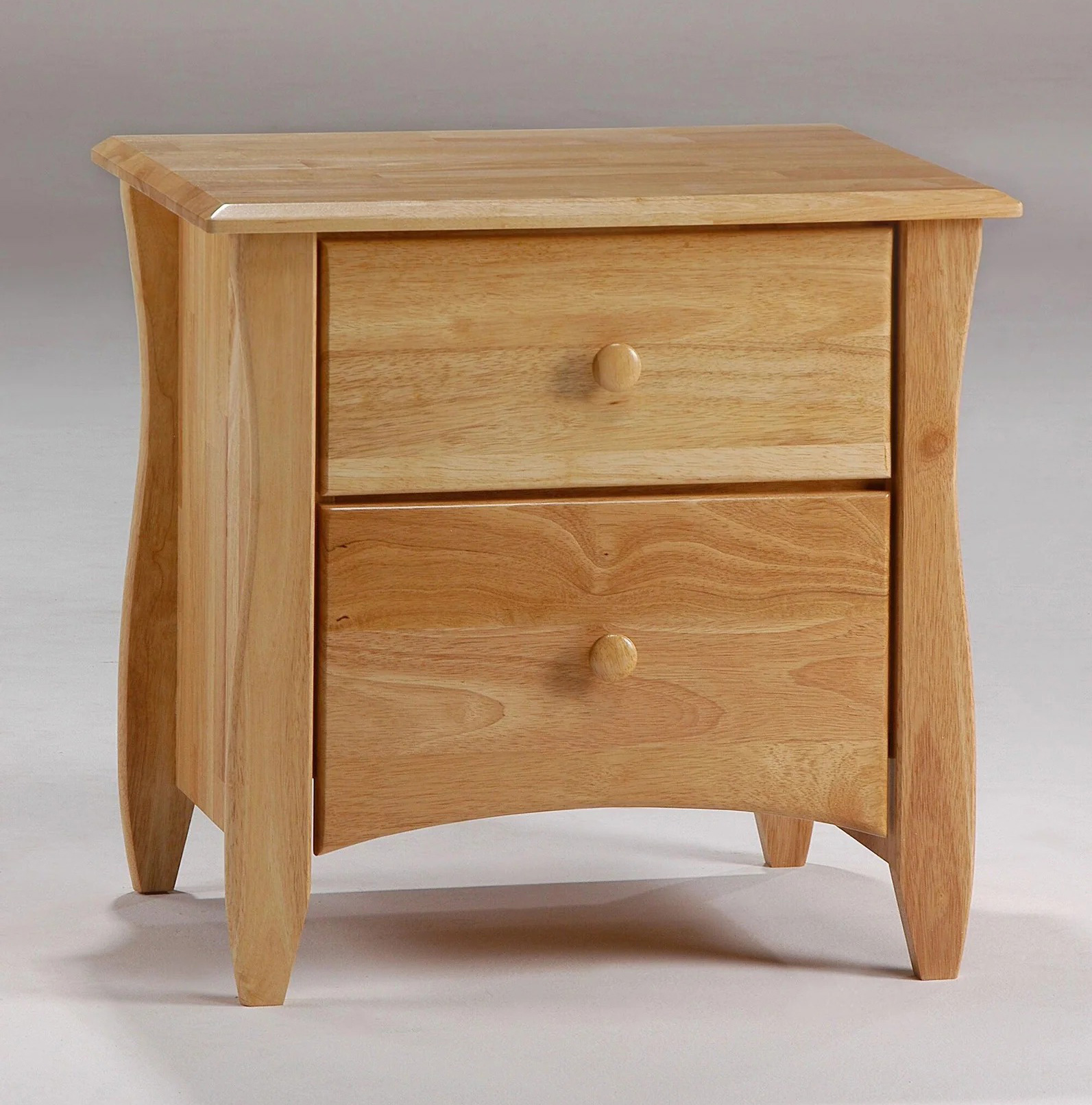 Clove Wood Nightstand w/2 Drawers