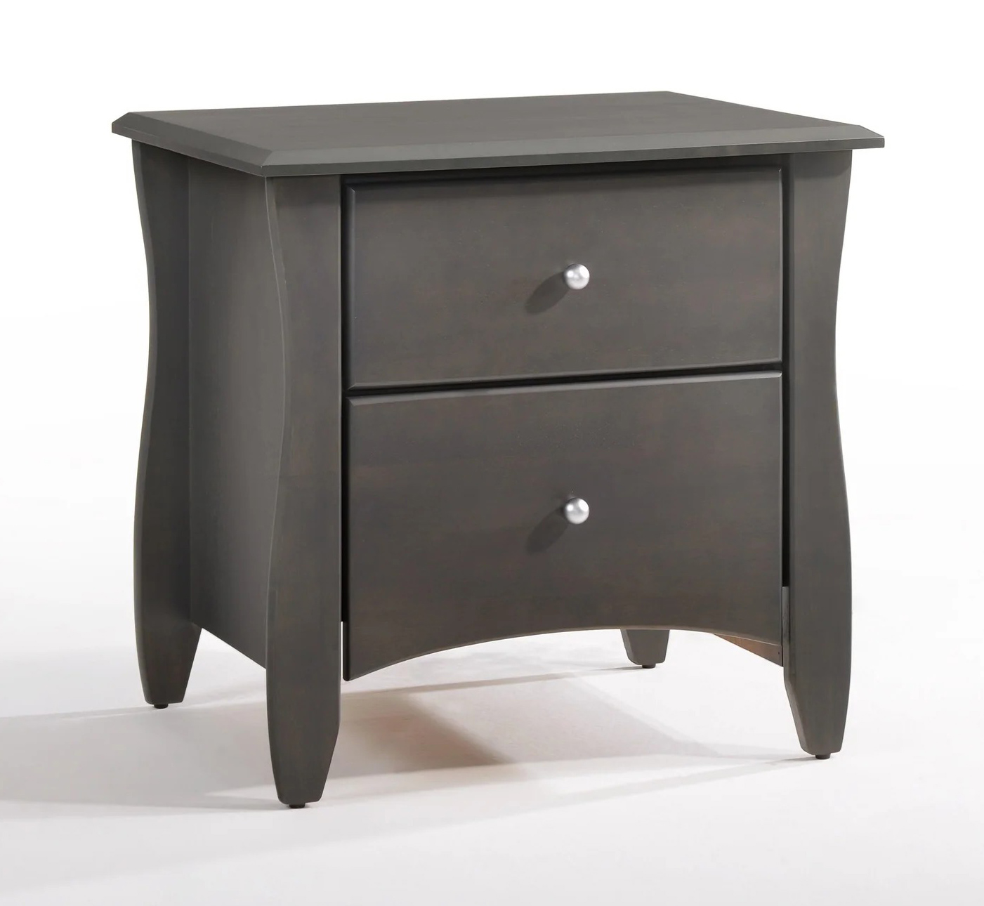Clove Wood Nightstand w/2 Drawers