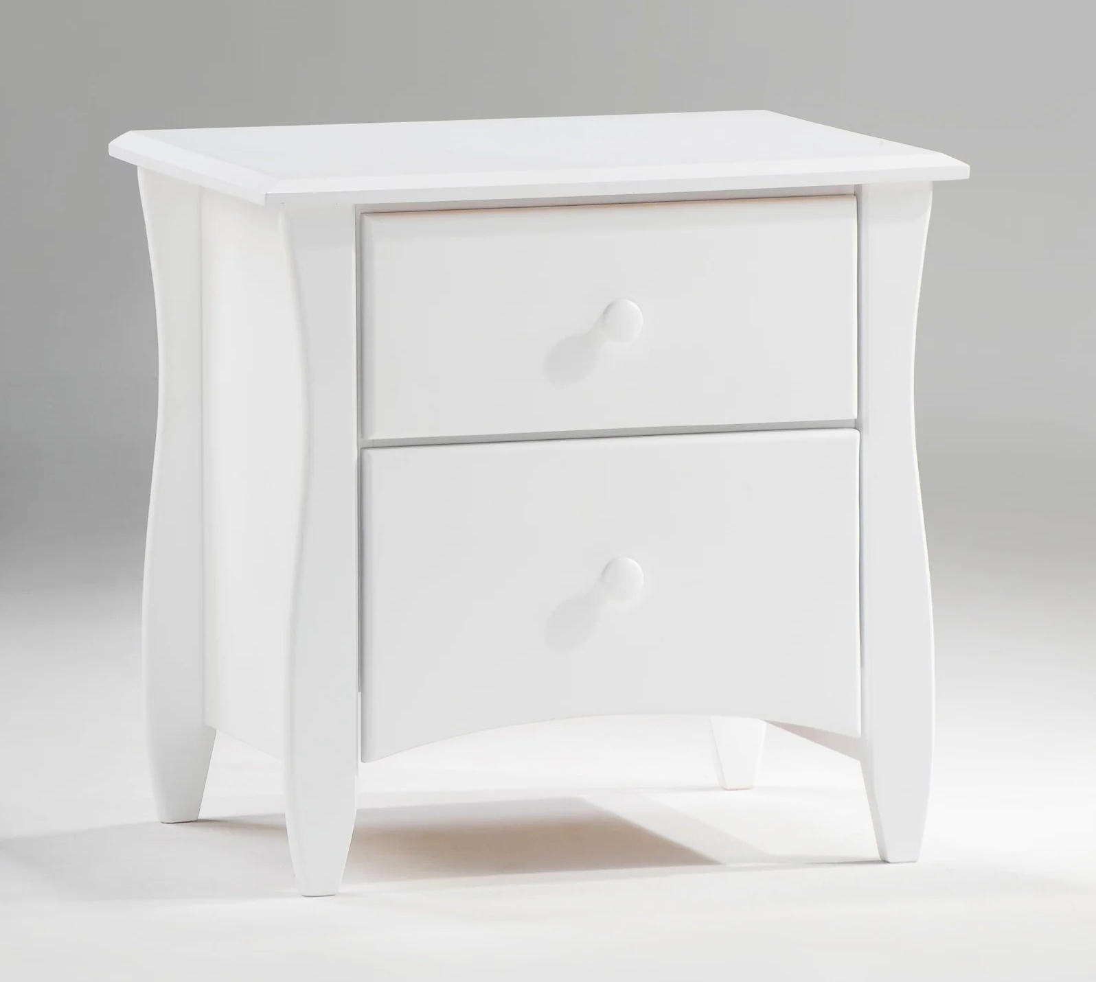 Clove Wood Nightstand w/2 Drawers