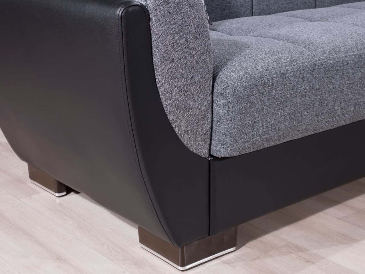 Armada Air Fabric/PU Convertible Living Room Set