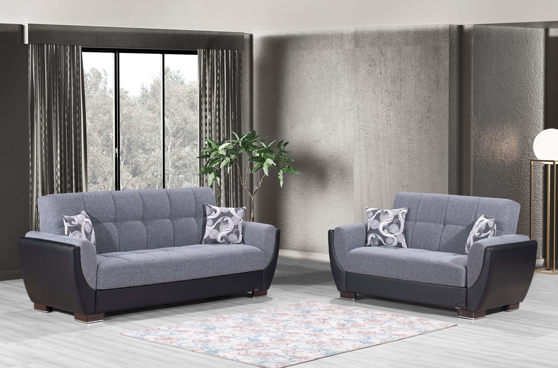 Armada Air Fabric Convertible Living Room Set