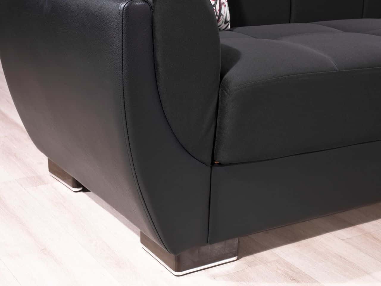Armada Air Fabric/PU Convertible Sofabed