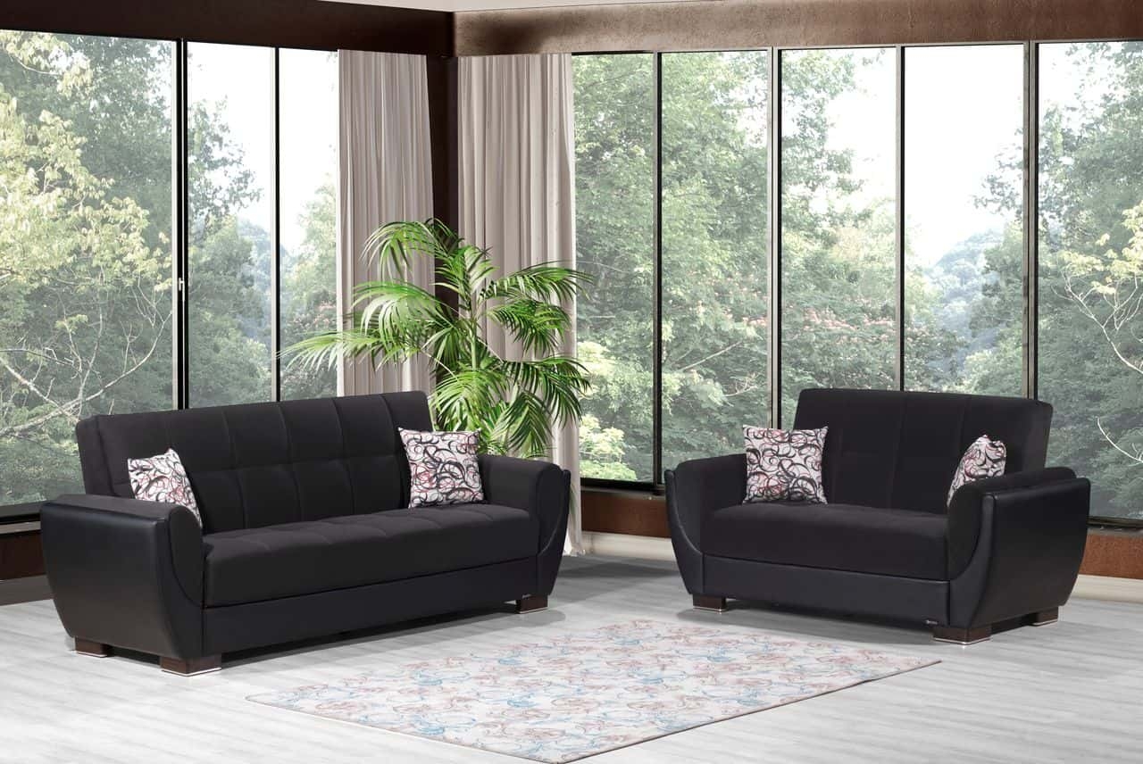 Armada Air Fabric Convertible Living Room Set