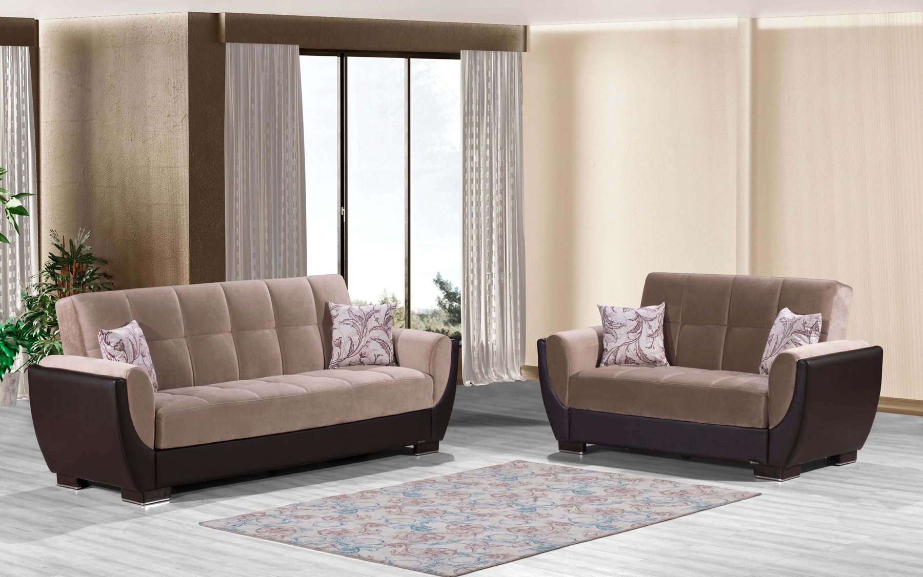 Armada Air Fabric Convertible Living Room Set
