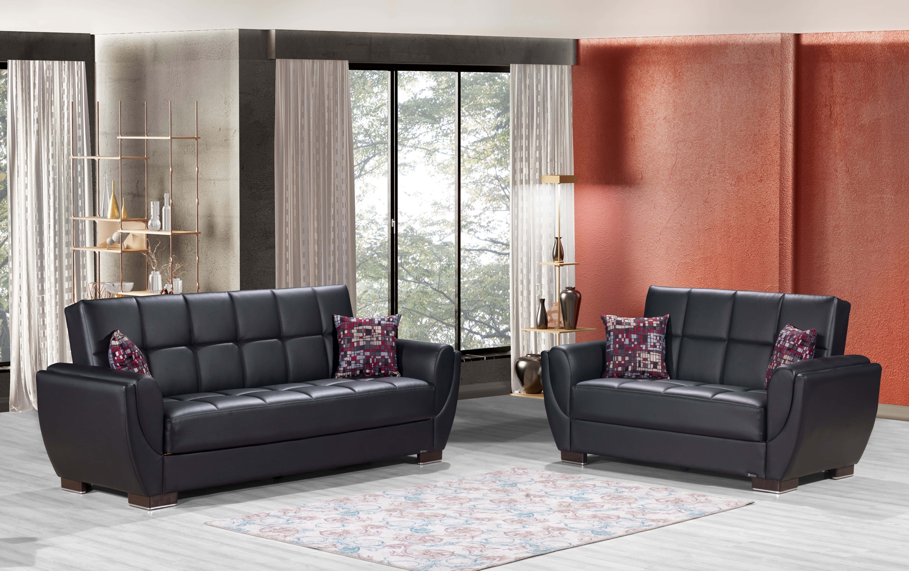 Armada Air Fabric Convertible Living Room Set