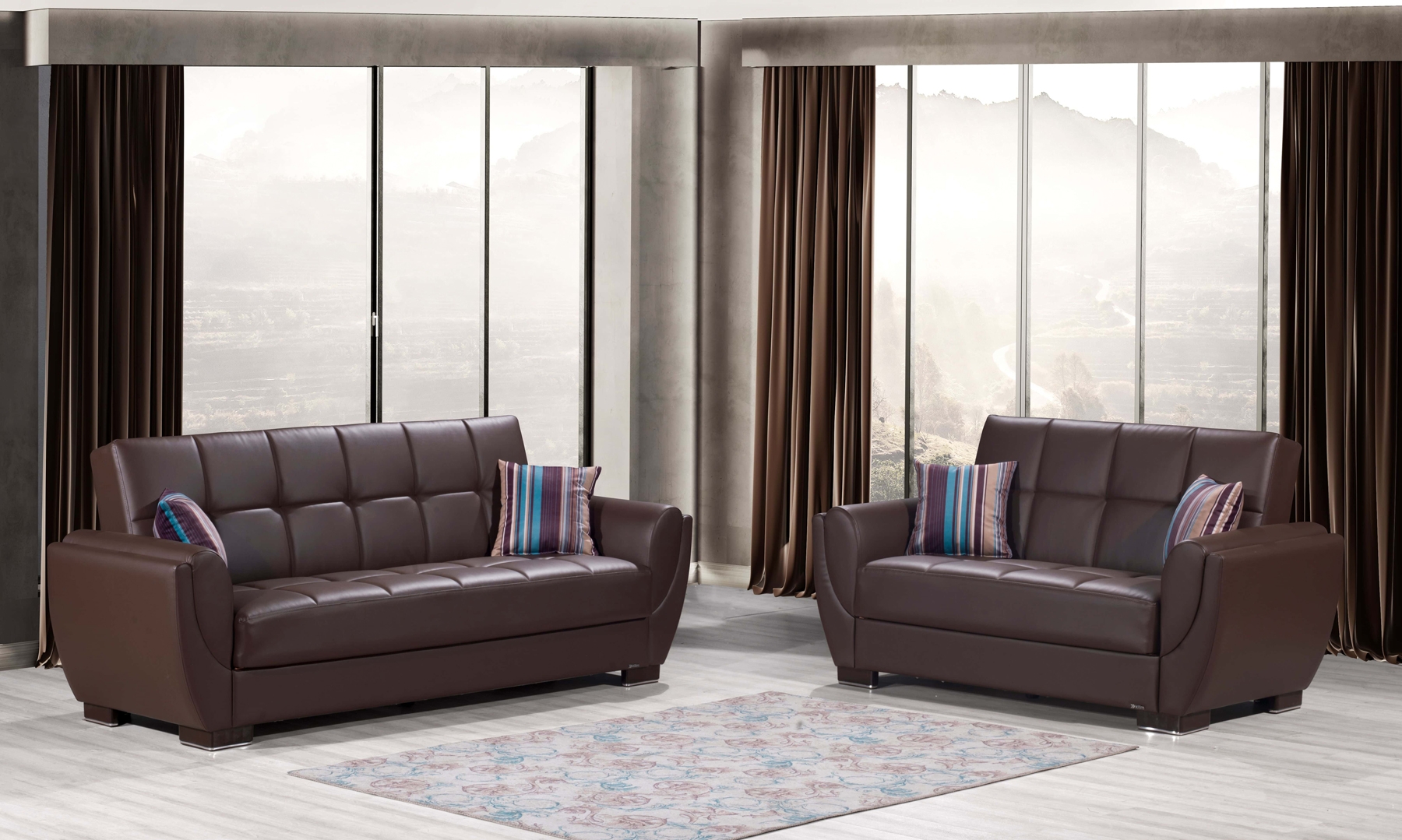 Armada Air PU Convertible Living Room Set