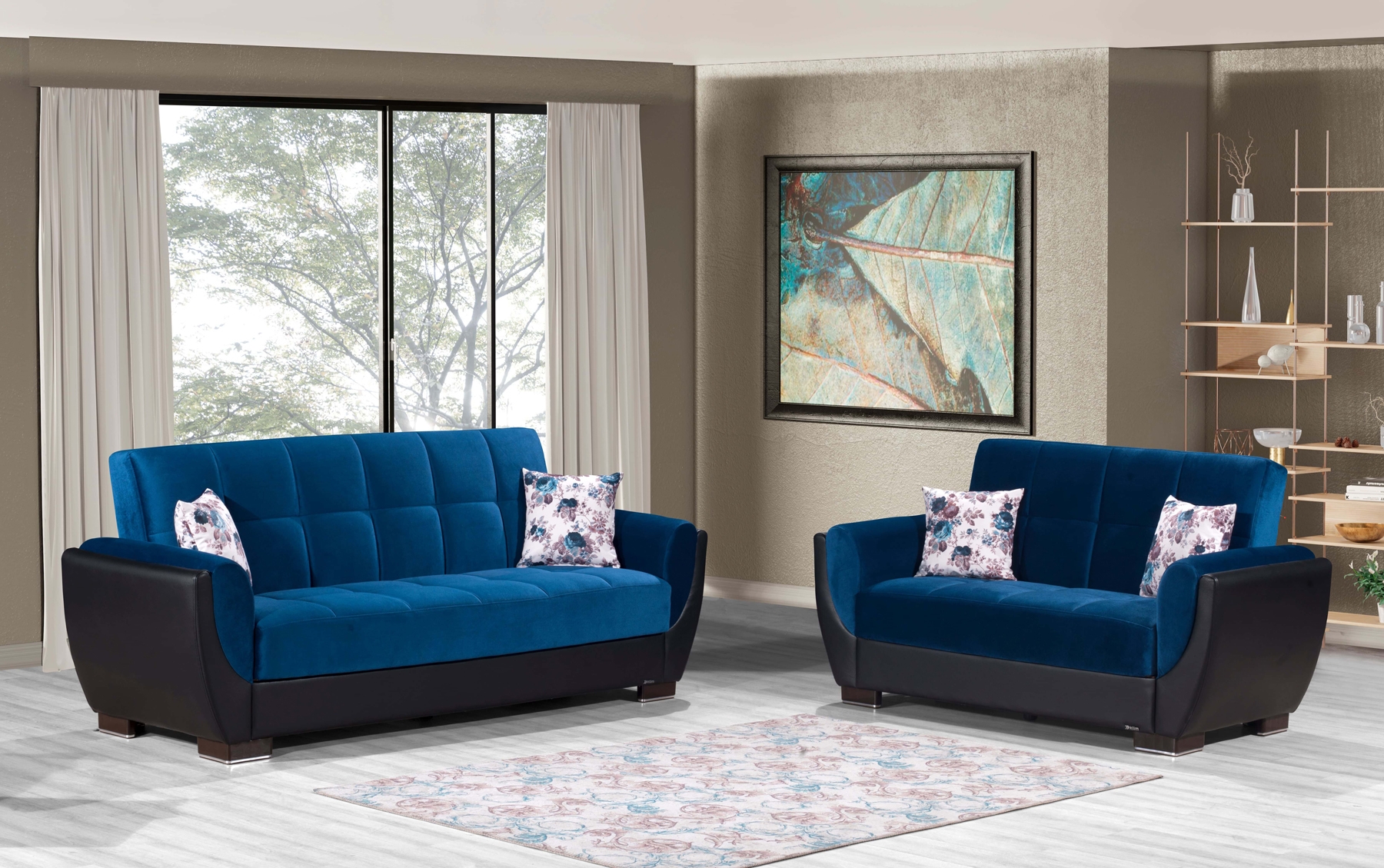 Armada Air Fabric Convertible Living Room Set