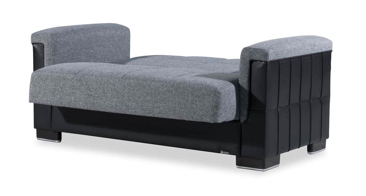 Armada Pro Fabric/PU Convertible Loveseat