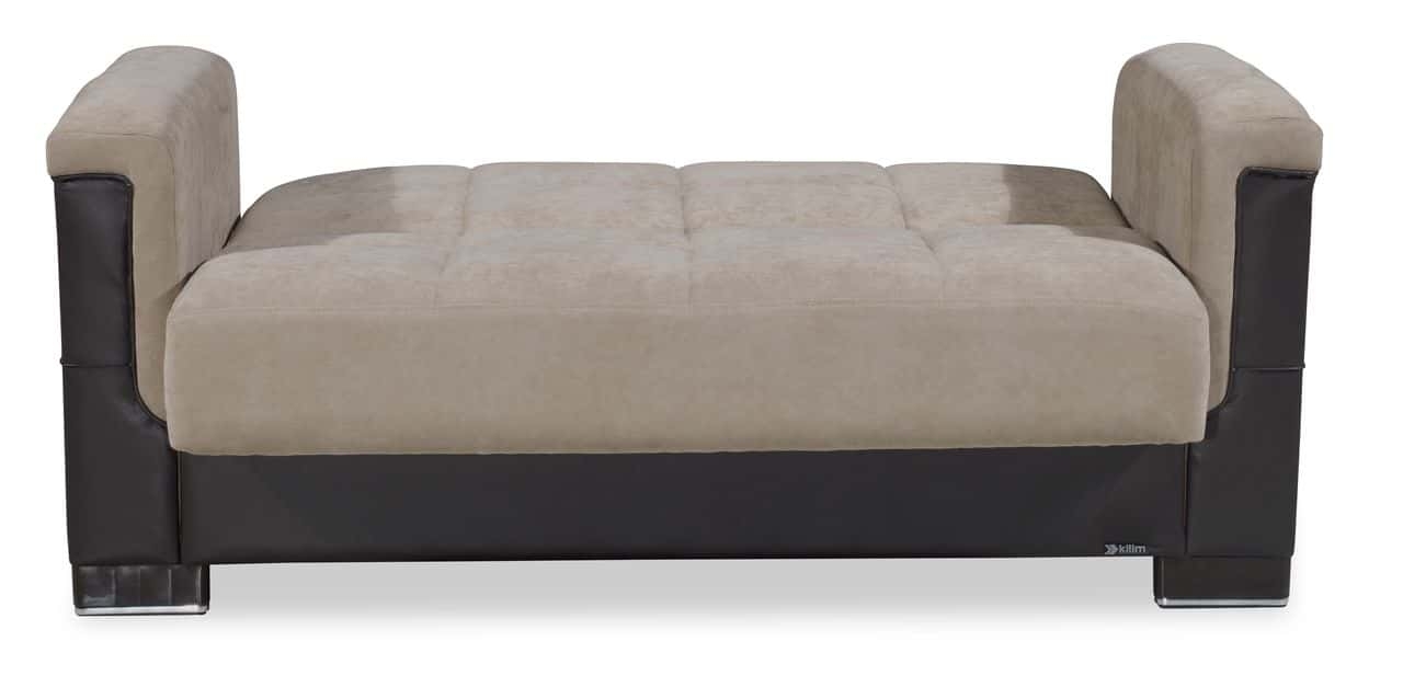 Armada Pro Fabric/PU Convertible Loveseat