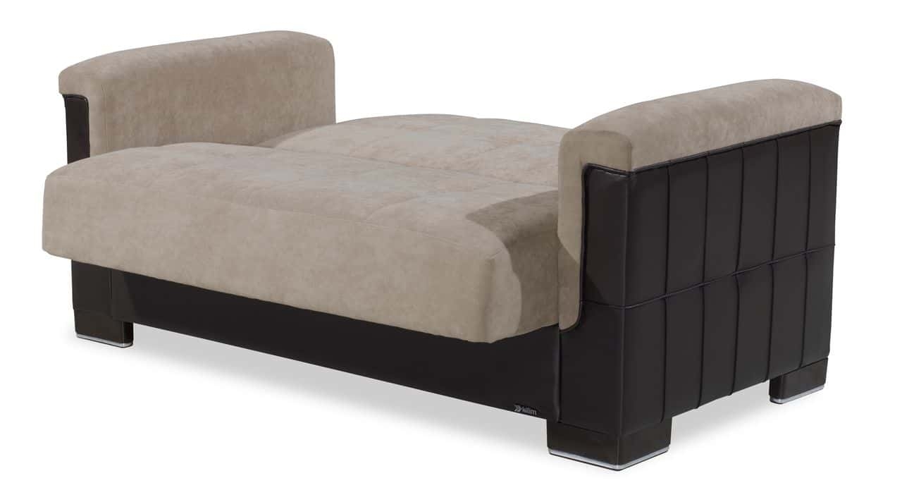Armada Pro Fabric/PU Convertible Loveseat
