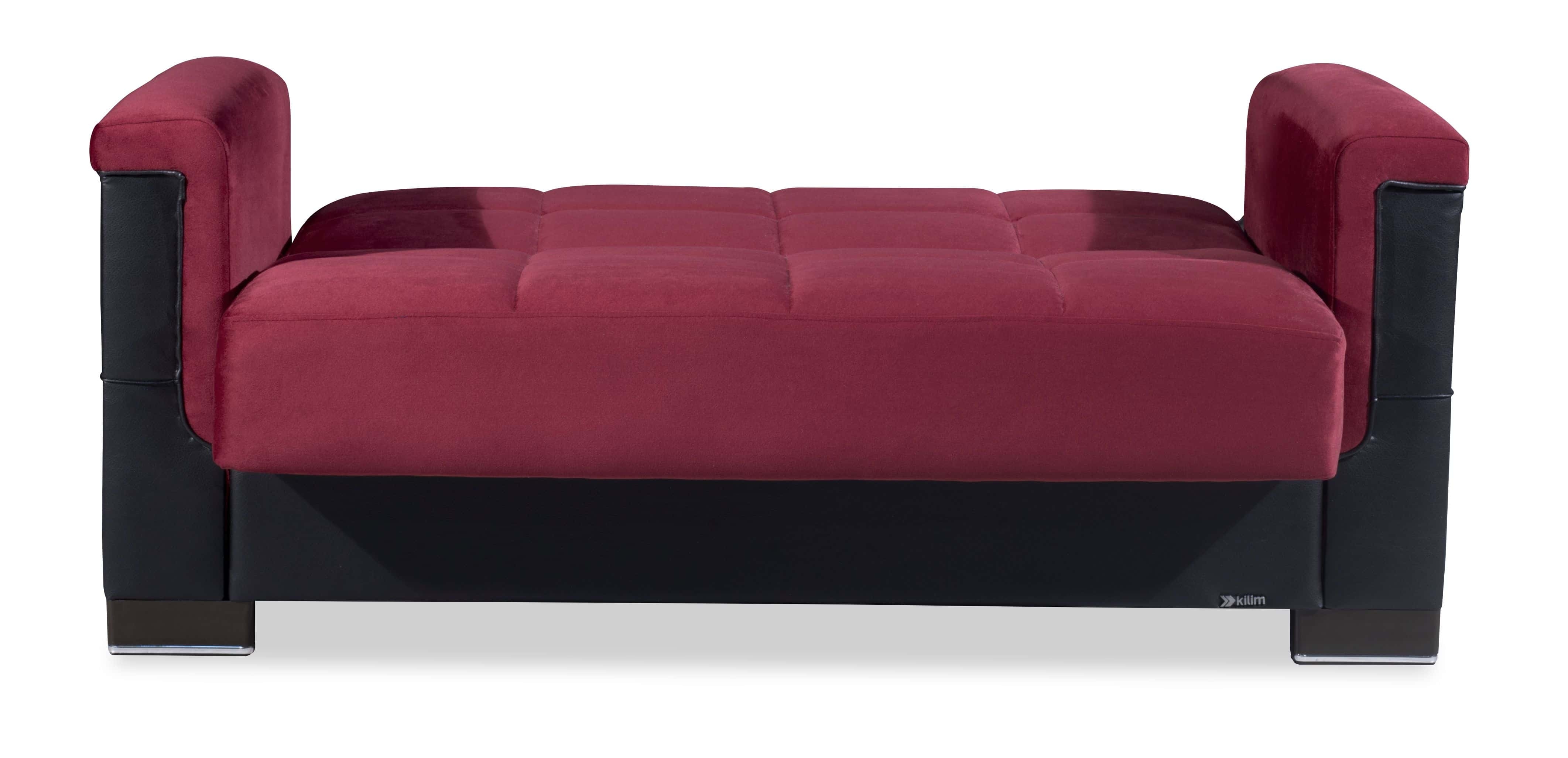 Armada Pro Fabric/PU Convertible Loveseat