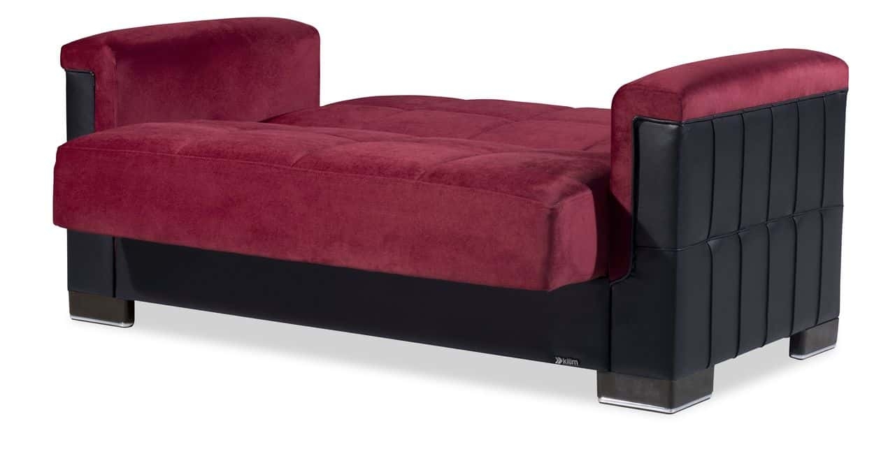 Armada Pro Fabric/PU Convertible Loveseat