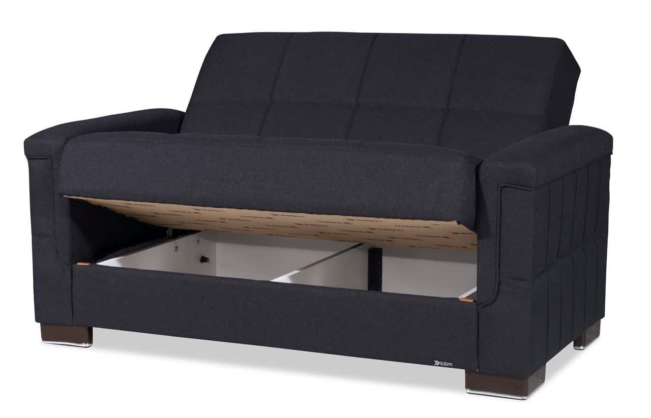 Armada Pro Fabric Convertible Loveseat