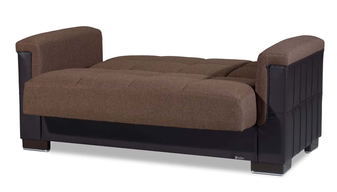 Armada Pro Fabric/PU Convertible Loveseat