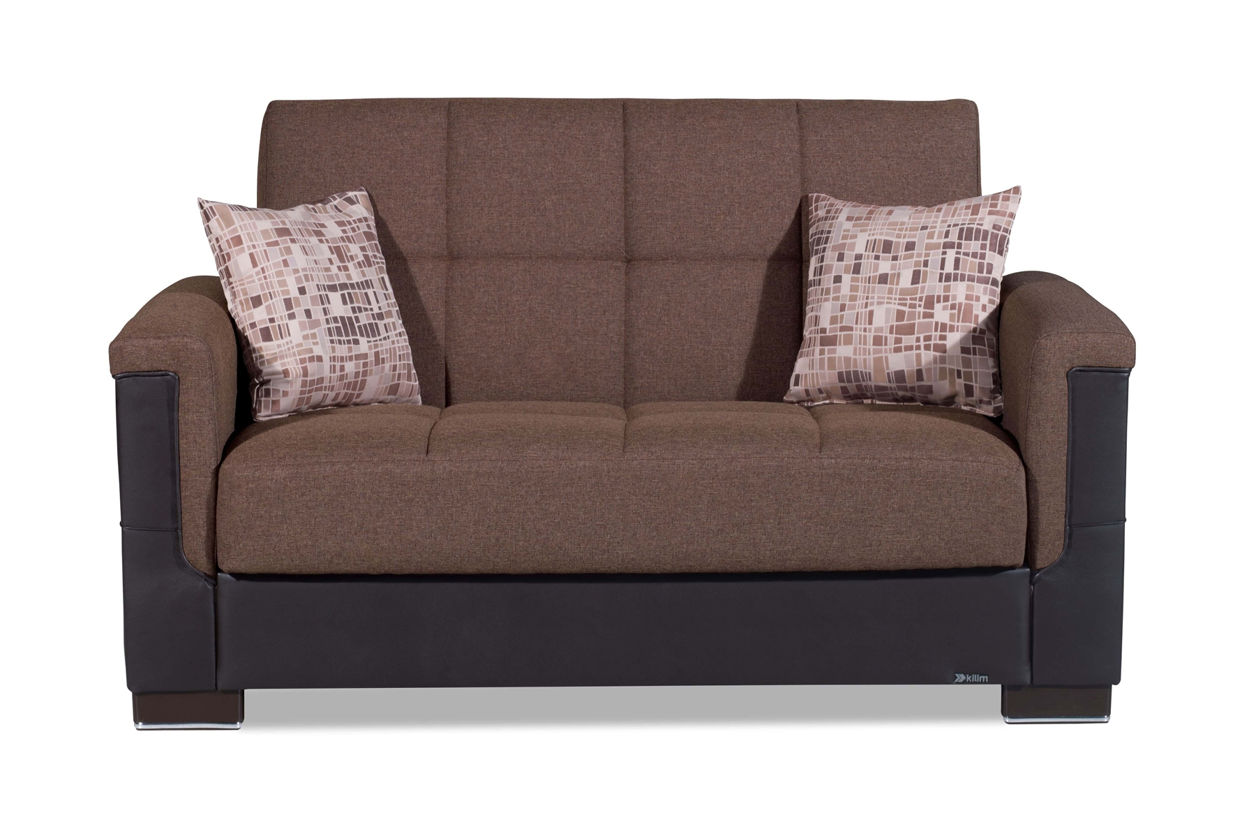 Armada Pro Fabric/PU Convertible Loveseat