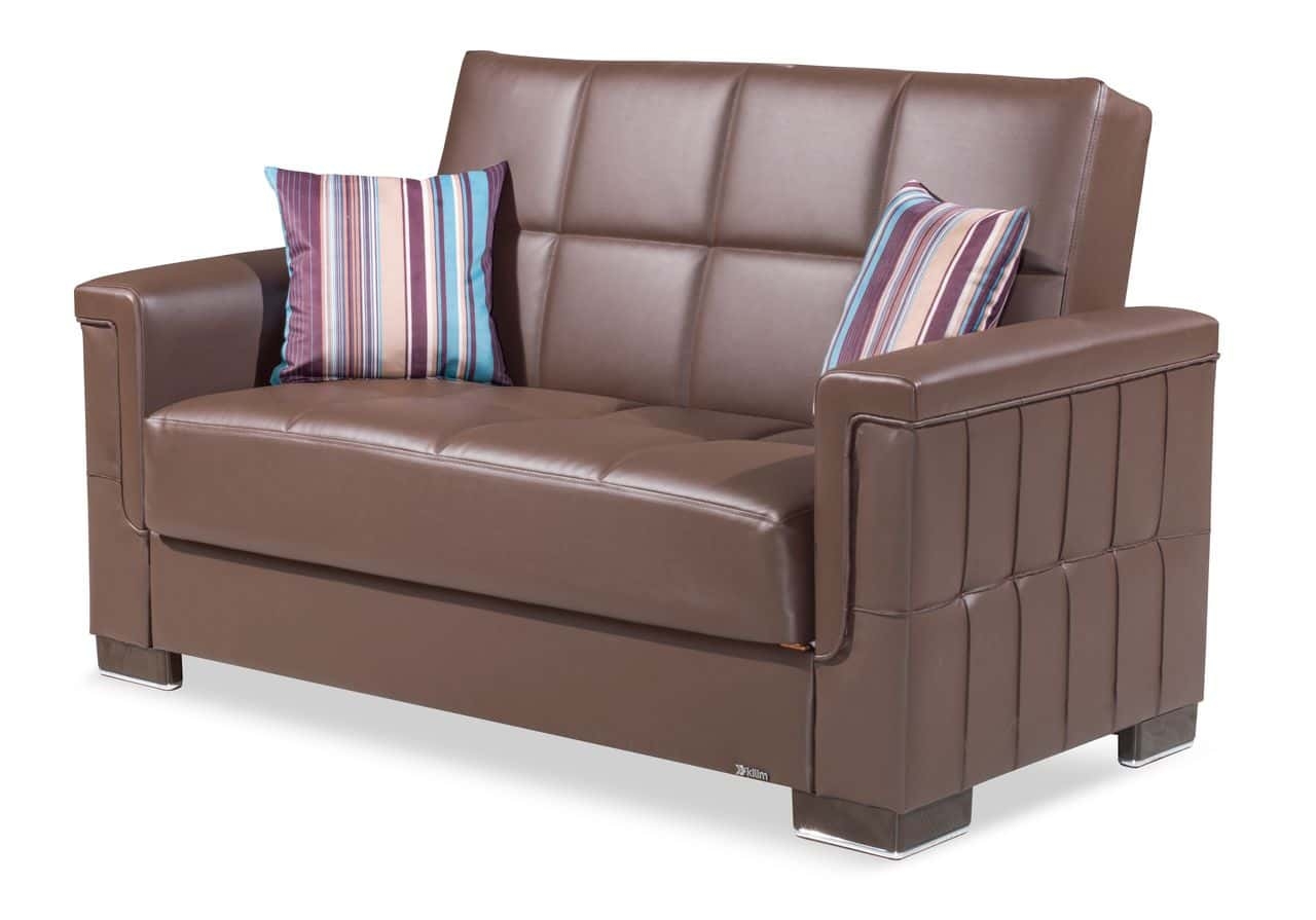 Armada Pro PU Convertible Loveseat