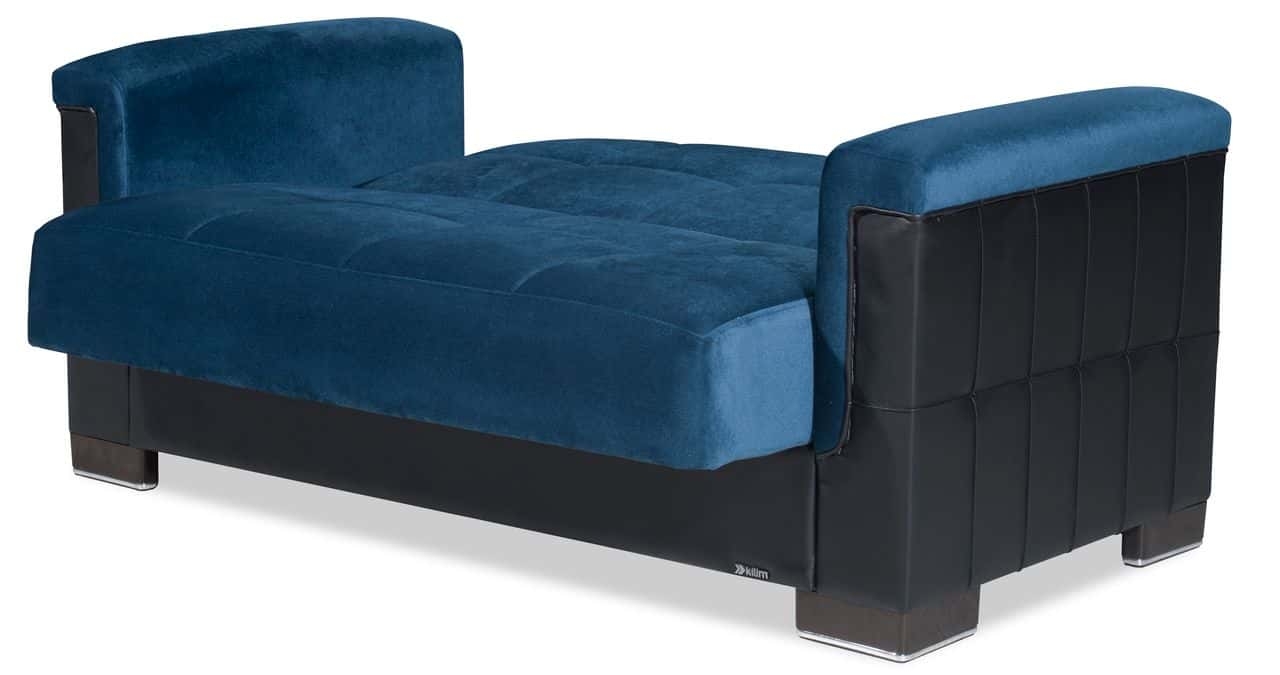 Armada Pro Fabric/PU Convertible Loveseat