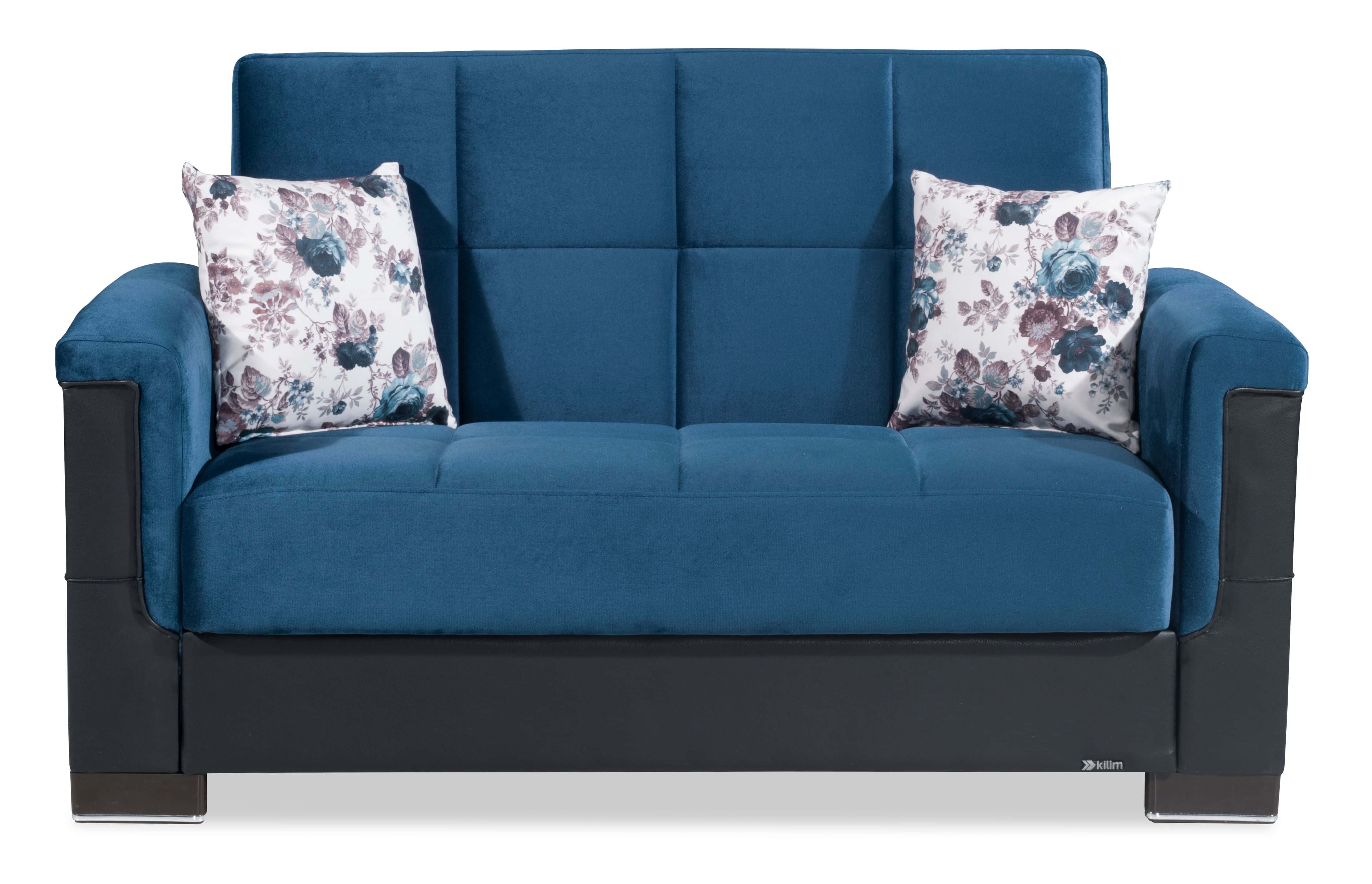 Armada Pro Fabric/PU Convertible Loveseat
