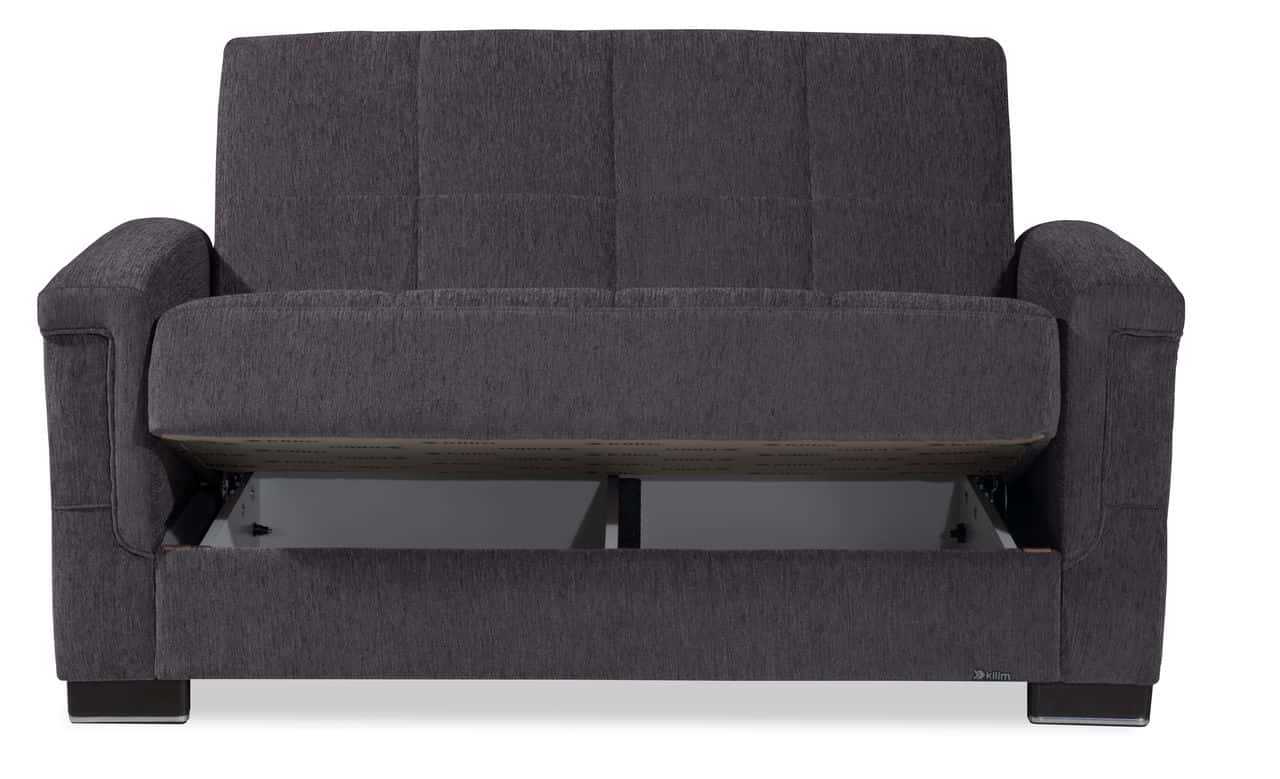 Armada Pro Fabric Convertible Loveseat