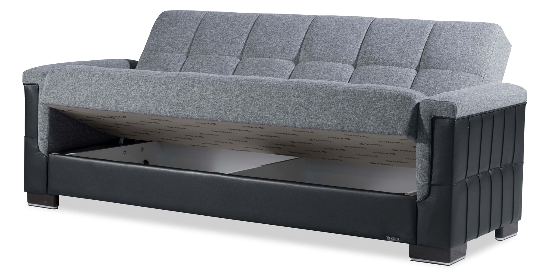 Armada Pro Fabric/PU Convertible Living Room Set
