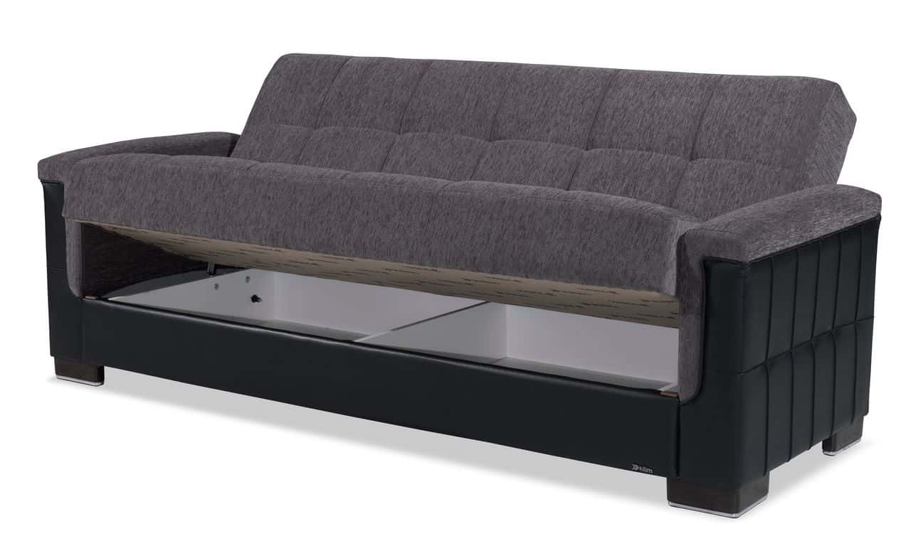 Armada Pro Fabric/PU Convertible Sofabed