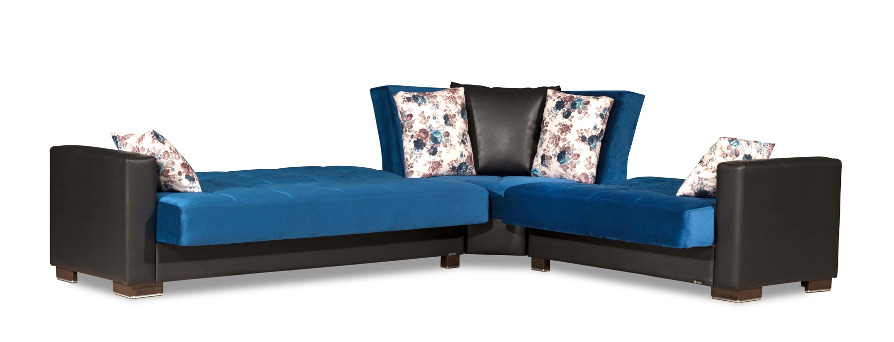 Armada Fabric/PU Convertible Sectional Sofa