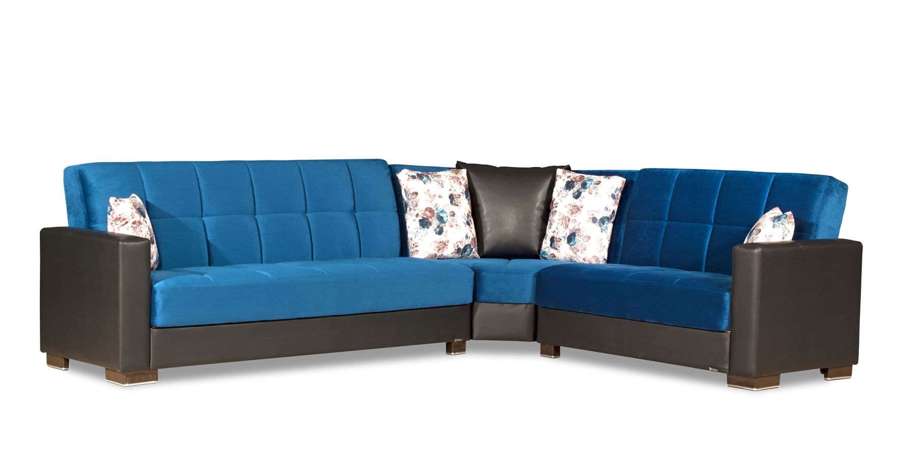 Armada Fabric/PU Convertible Sectional Sofa