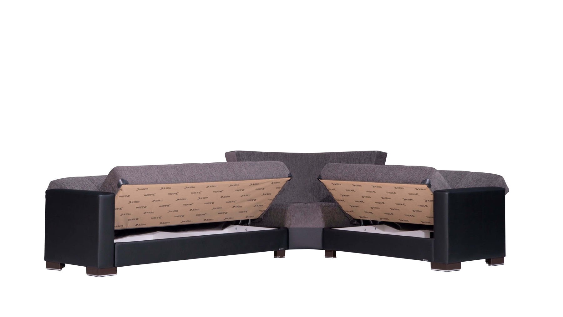 Armada Fabric/PU Convertible Sectional Sofa