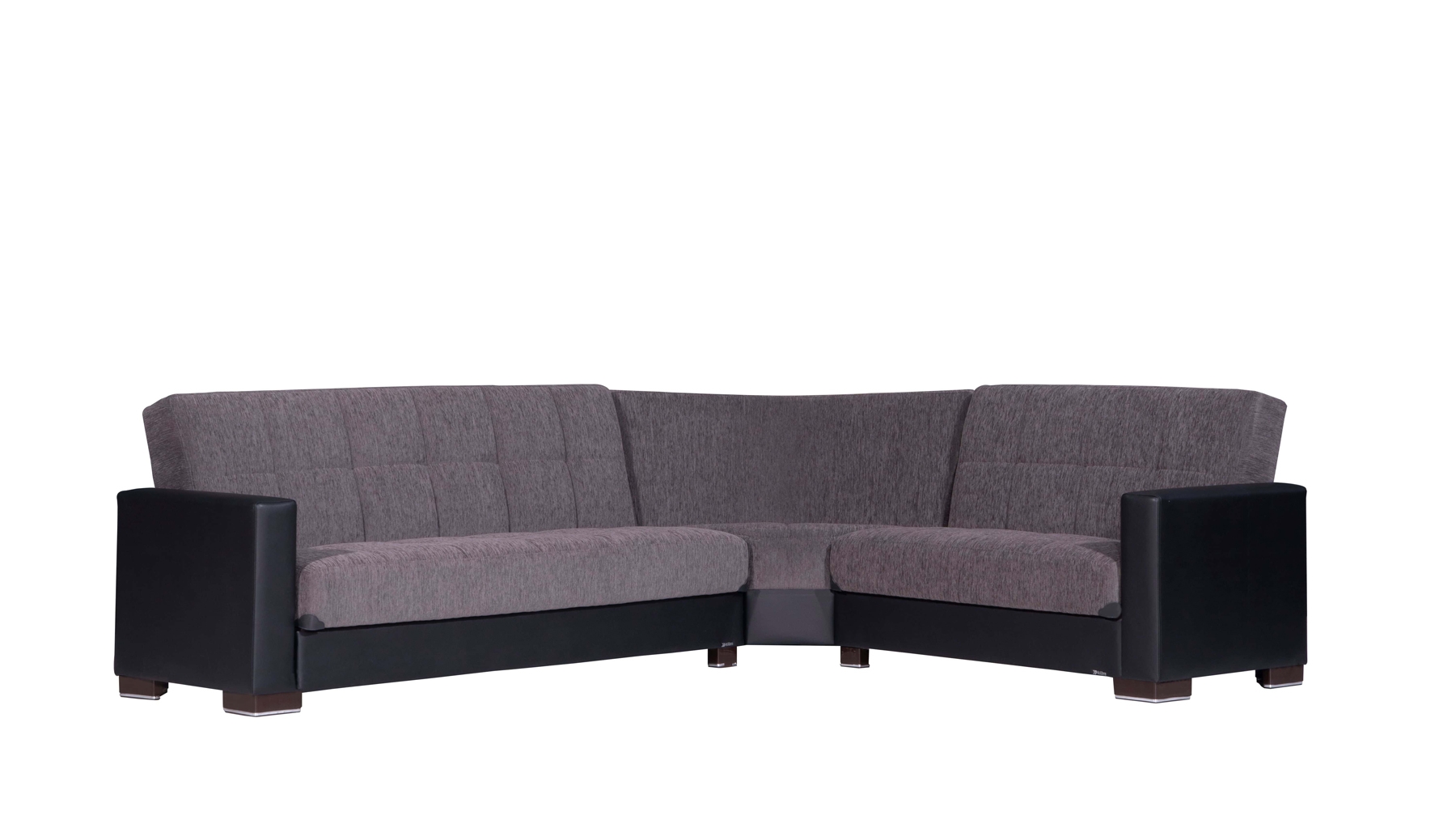 Armada Fabric/PU Convertible Sectional Sofa